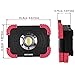 BONASHI 15W Portable LED Work Light Aluminum Body, Cordless Rechargeable Floodlight, 1500Lumens 6000K, Emergency Security Lights with USB Port, Indoor &Outdoor Use for Garage, Camping, Fishing