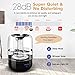 Homasy VicTsing Upgraded Humidifiers with Filter Impurities Stone, 3L Ultrasonic Cool Mist Humidifier for Baby Bedroom, Large Vaporizer Humidifying Unit with Whisper-Quiet & Auto Shut-Off Protection