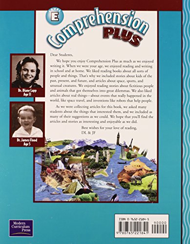 COMPREHENSION PLUS, LEVEL E, PUPIL EDITION, 2002 COPYRIGHT - //medicalbooks.filipinodoctors.org