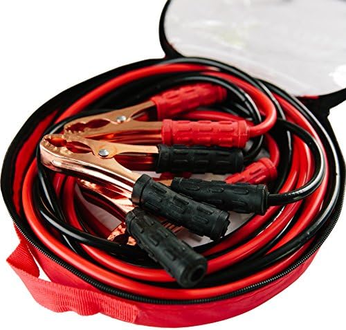 Alloy Jumper Cables 6 Gauge 400 Amp Extra Long (20 feet) Jumpstart Battery Booster With Carry Bag