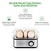 Egg Cooker Aicook Rapid Egg Cooker with Auto Shut off, 8 Egg Capacity Electric Egg Maker for Soft, Medium, Hard Boiled Eggs and Poacher Attachment, Stainless Steel