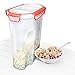 Food Storage Container Cereal Dispenser Holds Family Size Cereal Box Airtight Containers With Silicone Ring 2 Large 21 Cup 5L Best Watertight for Kitchen, Food, Rice, Picnic and Pantry Storage 169 oz