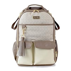 Itzy Ritzy– Large Capacity Boss Backpack Diaper Bag Featuring Bottle Pockets, Changing Pad, Stroller Clips and…