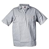 Ben Davis 11239 Men's 1/2 Zipper Short Sleeve Stripe Shirt