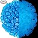 Whonline 300 Pcs Blue Glow Pebble Stone for Garden Walkways Decoration