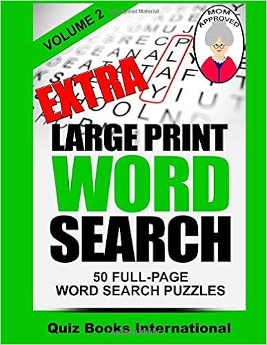 Extra Large Print Word Search Volume 2, by Mike Edwards Extra Large Print Word Search Volume 2, by Mike Edwards