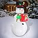 Fanshunlite Christmas Inflatable 8 FT Snowman with Hat Lighted Blow-Up Yard Party Decoration for Xmas Inflatable Outdoor Indoor Home Garden Family Prop Yard