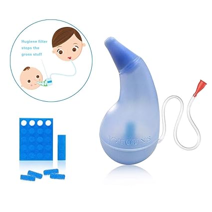 Baby Nasensekretsauger, Nasensauger Snot Sauger für Neugeborene, Säugling, Kleinkinder Nase Reiniger mit 24 Pack Hygiene Filt