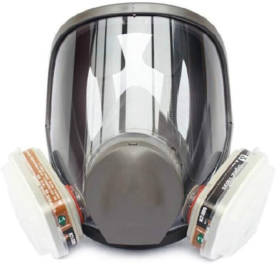 Full Mask Gas Mask Painting Protection Respirator Mask Safety Face Gas Mask Anti-Toxic Odor Formaldehyde Protection Equipment