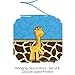 Big Dot of Happiness Giraffe Boy - Baby Shower or Birthday Party Hanging Decorations - 6 Count
