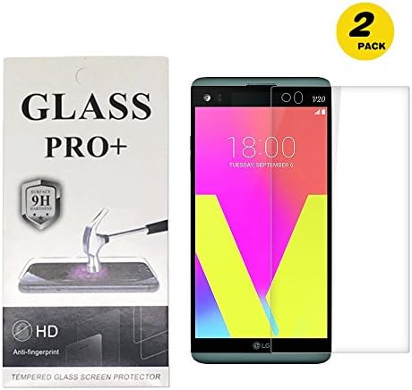 lzfyoo LG V20 Screen Protector 2 Pack Premium Clear Tempered Glass Screen Protector,Anti-glare Anti-fingerprints High Definition 0.33mm 9H Screen Hardness for LG V20