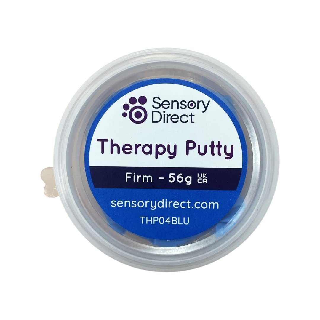 Sensory Direct Therapy Putty - Firm Blue Slime | For Strengthening & Motor Skills for Autism, Arthritis, Sensory Disorders & Special Needs Kids & Adults | Hand & Finger Physio Exercise | Non Toxic