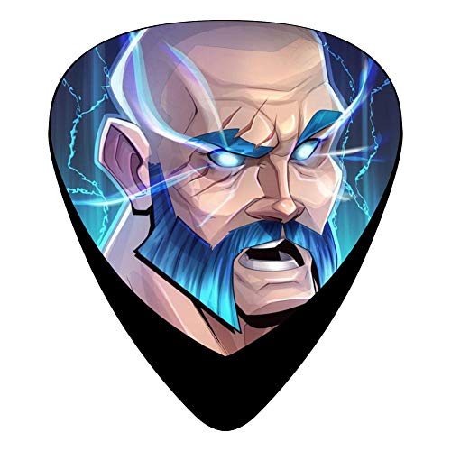 Guitar Picks For,tnit Ragnarok 12 Packs 3D Printed 3 Size Celluloid Picks for Acoustic Electric and Bass Guitars