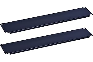 RackPath 2U Blank Rack Mount Panel Spacer for 19in Server Rack Enclosure or Network Cabinet – 2 Pack