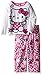 Hello Kitty Little Girls' Toddler 2-Piece Fleece Pajama Set, White, 2T
