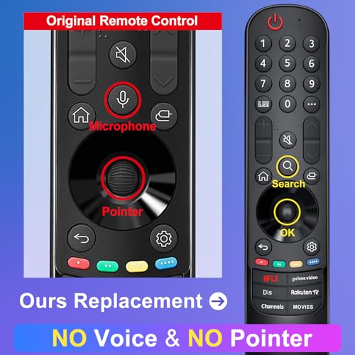 Universal for LG SmartTV Remote Control Magic Remote Control for LG OLED QNED NanoCell 4K Smart Television (No Voice or Pointer)