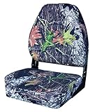 Wise High Back Break UP Camo Folding Boat Seat