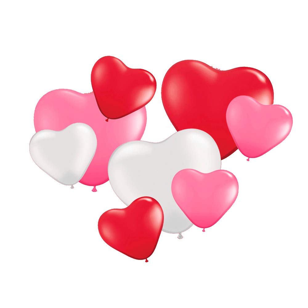 Folat - Heart Shaped Balloons For Party - Multicolor - 8 pieces