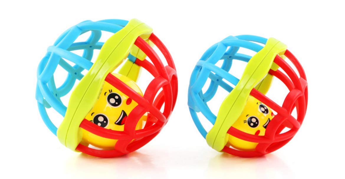 Sonajero de mano para bebé, pelota de plástico suave, juguete ...