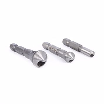 Generic 3Pcs/Lot 90 Degree 1/4 Hex Shank Chamfer Wood Countersink Deburring Drill Bit Tools