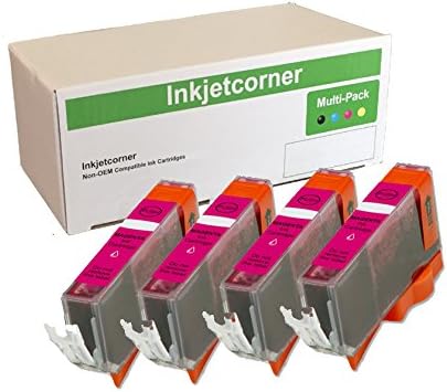 Inkjetcorner Compatible Ink Cartridges Replacement for CLI-226 for use with iX6520 MG5120 MG5220 MG5320 MX882 MX892 (Magenta, 4-Pack)