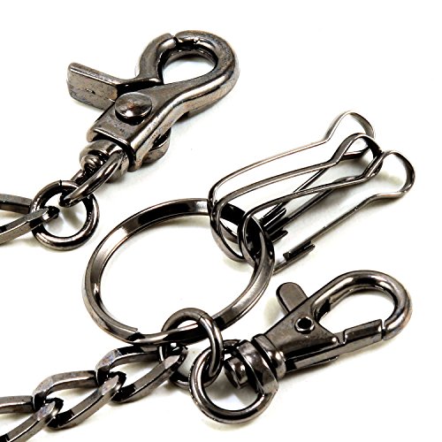 DoubleK Simple Strong Biker Key Jean Wallet Chain (20") BLK CS2420BLK