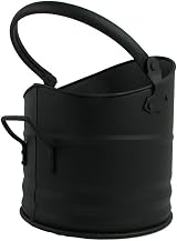 Inglenook Traditional Matt Black Metal Fireplace Scuttle Coal Bucket Holder view 2
