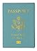 MARSHAL USA Gold Logo Passport Cover Holder for Travel (Baby Blue)