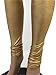 Gold or Silver Indian Shiny Women Legging Bollywood Dance Pants (L/XL/2XL-Fits USA(6-10), Gold)