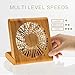 Desk Fan, Small USB Fan, Mini Personal Fan Portable Fan with 3 Speeds Adjustable Powerful Airflow Rechargeable Battery Operated Easy to Store Low Noise for Office Travel Camping Home, Soundance