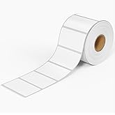 InpourPack 2x1inch Direct Thermal Label Paper for Barcodes, Shipping, 1000 Labels Per Roll White, Compatible with Rollo Label Printer & Zebra Desktop Printers