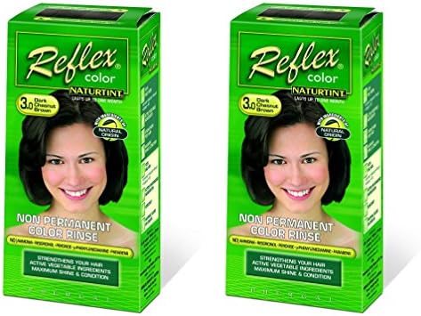 (2 PACK) - Naturtint Non Permanent Reflex - 3.0 Dark Chestnut Brown | 90ml | 2 PACK - SUPER SAVER - SAVE MONEY