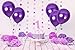 Treasures Gifted Metallic Purple Balloons - 100 Pack Dark Purple Baloons - 12in Latex Metallic Balloons - Globos Morados