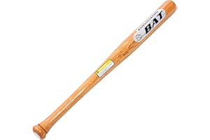 Baseball Bat, 21 Inch Polished Wooden Bat - Smooth Sturdy Replacement for Training, Competition, Sports