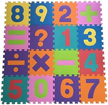 Numbers and Symbols Non-toxic Foam EVA Play Mat-16Pcs