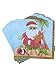 Christmas Dinner Party Paper Plates and Napkins Set for 16 - Santa on Holiday