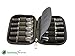 Soothing Terra Kumi Roller Bottle Carrying Case for Essential Oils - Portable Hard Shell Travel Case (Black)