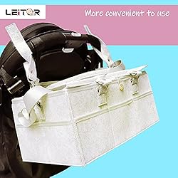 LEITOR Diaper Organizer,Easy to Clean and