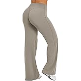 gymfrog Straight Leg Leggings Bottoms High Waisted Stretch Casual Soft Wide Leg Gym Yoga Pants