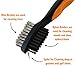 Voplop Golf Brush and Club Groove Cleaner - Easily Attaches to Golf Bag - Deep Clean Iron Grooves - Cleaning Club Face - Bag Clip & Retractable Extension Cord (Orange)
