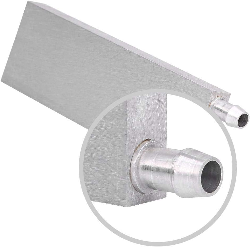 Bewinner Water Cooling Block Aluminum for Liquid Water Cooler Heat Sink System Silver CPU Radiator Water Cooling Block Liquid Water Cooler Heat Sink for PC Laptop (40 * 80 * 12mm) - Image 5