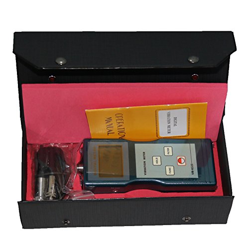 VM-6320 Portable Vibrometer Mechanical Vibrate Gauge Vibration Meter for Moving Machinery with RS232 Output