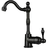 Akicon One-Handle Widespread Kitchen Bar Faucet (Matte Black)