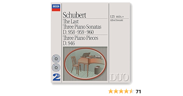 Schubert The Last Three Piano Sonatas By Alfred Brendel Franz Schubert On Amazon Music Amazon Com