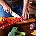 Chef Knife, VIPON 8 inch High Carbon Stainless Steel Kitchen Knife Ergonomic Handle Durable Blade Sharp Butcher Knife with Guard&Gift Box