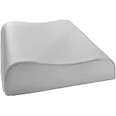 Cozysilk 100% Tencel Lyocell Pillowcases | Cooling Pillowcases for Memory Foam, Cervical, Neck and Contour Pillows | Softer Than Cotton and Linen | 20 x 12.5 inch (Gray, 20" x 12.5" x 4"/3")