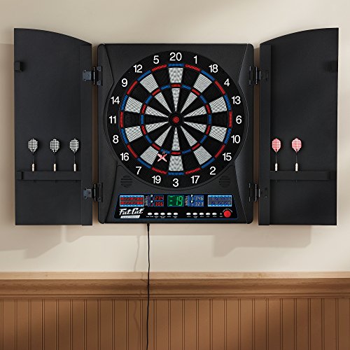 Fat Cat Electronx Electronic Soft Tip Dartboard with Cabinet