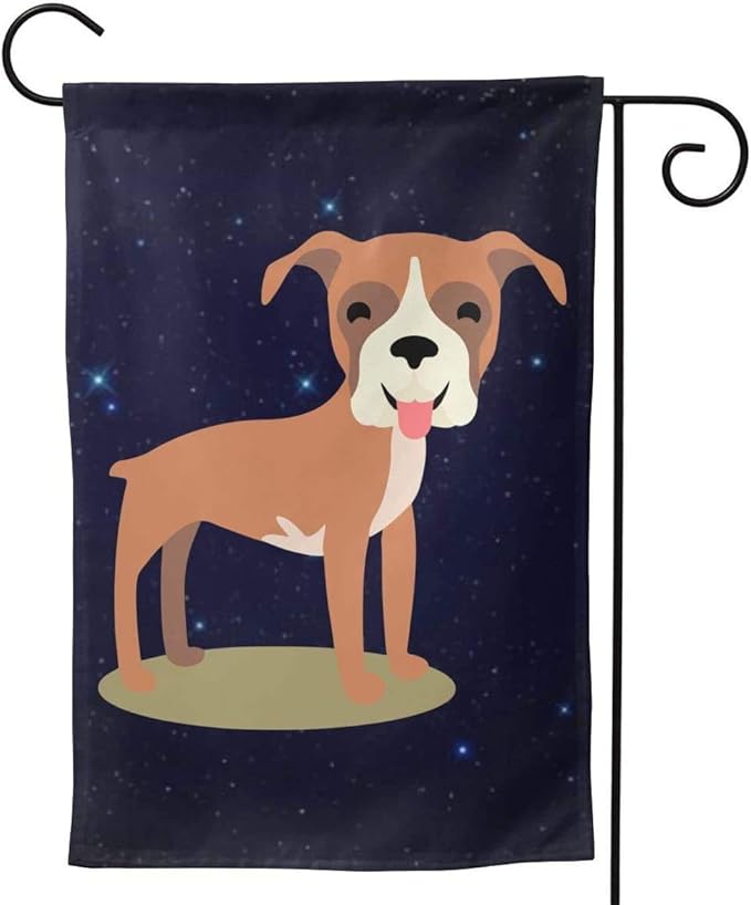 Boxer Dog Waterproof Garden Flags, Double Sided Premium