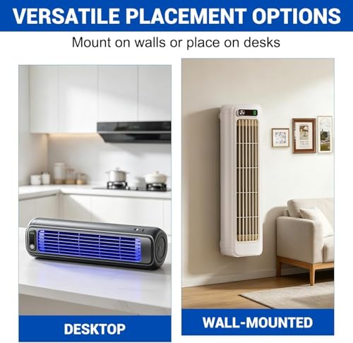 HoldOneLight Enfriador de Aire Portátil Mejorado, Ventilador Refrigerante Ajustable con 3 Velocidades, Enfriador Evaporativo para Dormitorio, Salón, Cocina, Oficina y Hogar (grey)