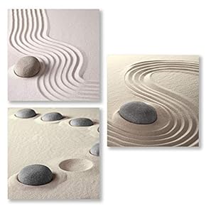 3 Panel Stones in The Sand Pictures Home...